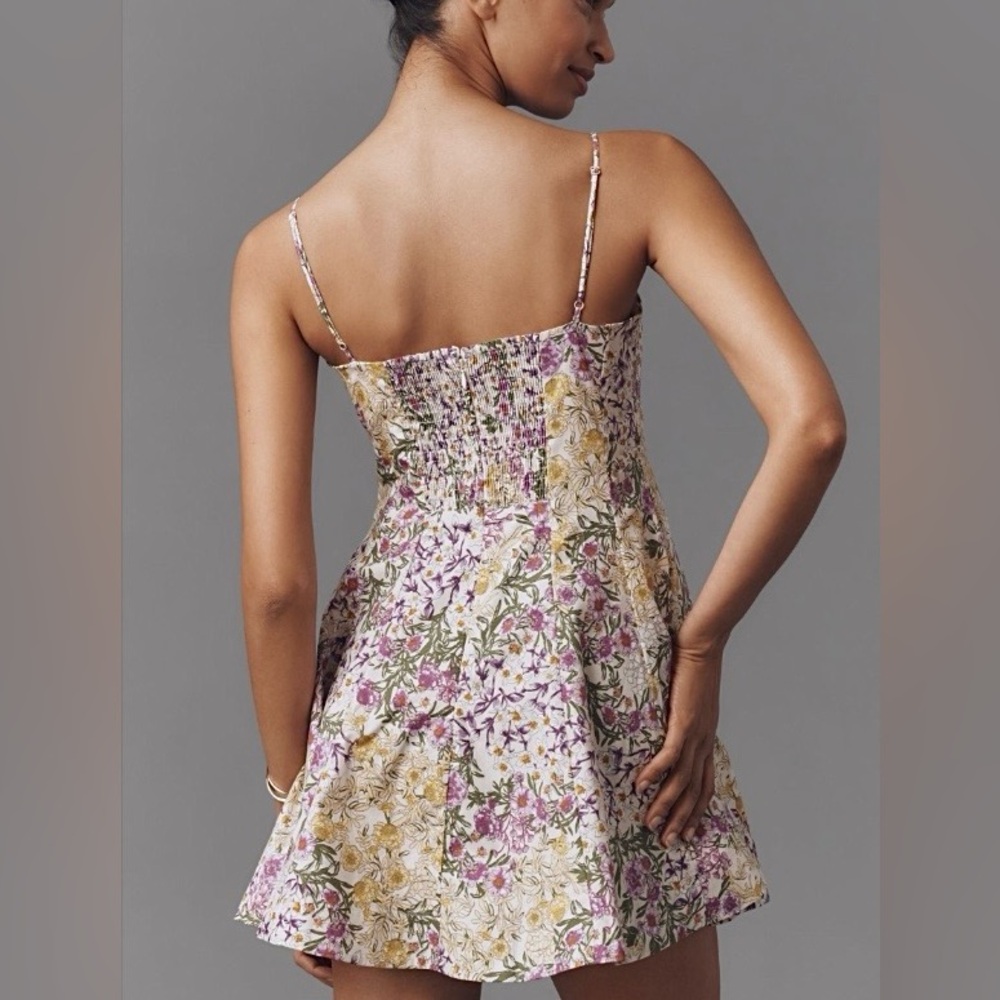 Anthropologie Maeve Lace-Trim Sweetheart
Mini Dress Medium - Picture 2 of 11